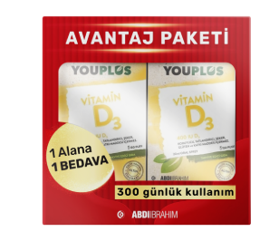 Youplus Vitamin D3 400 IU 20 ML Oral Sprey - 2 Kutu Avantajlı Paket