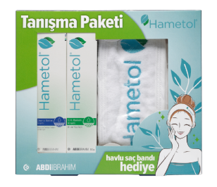 Hametol Onarıcı Bakım Kremi 30 GR & Hametol Cilt Bakım Kremi 30 GR - Havlu Saç Bandı Hediyeli Tanışma Paketi