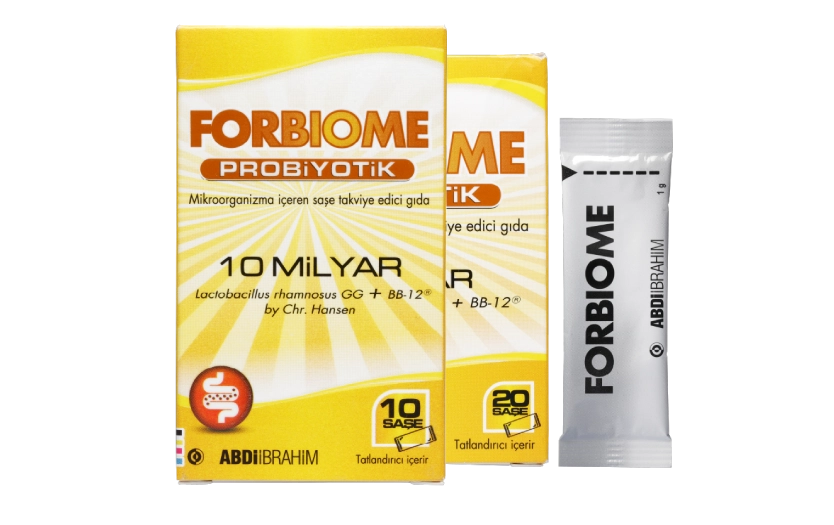 Forbiome Probiyotik 
10 Milyar Mikroorganizma İçeren 1 GR Saşe