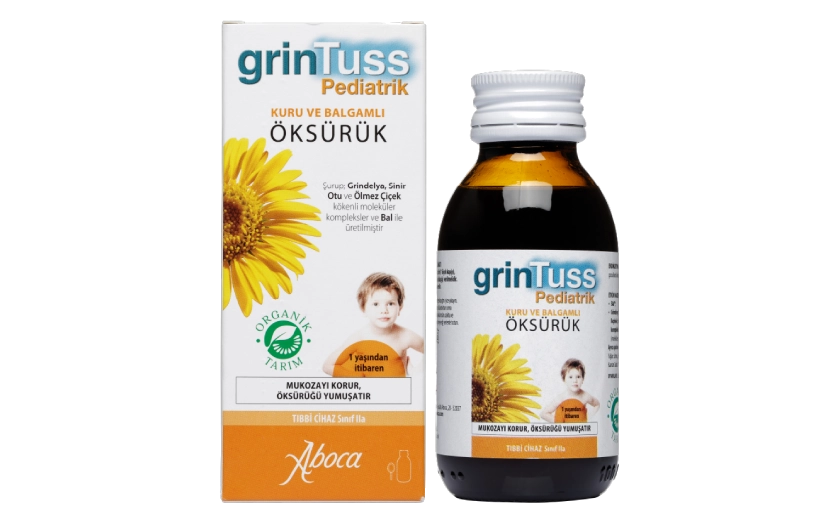 Grintuss Pediatrik 
Kuru ve Balgamlı Öksürük 128 GR Şurup