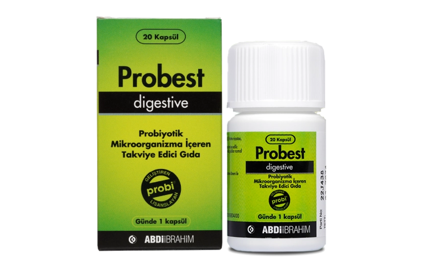 Probest Digestive 
Probiyotik Mikroorganizma İçeren 20 Kapsül 