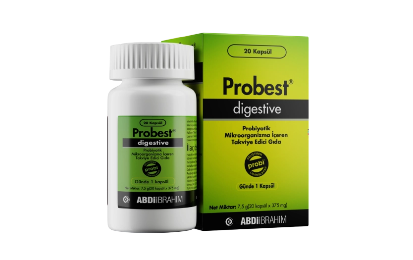Probest Digestive 
Probiyotik Mikroorganizma İçeren 20 Kapsül 