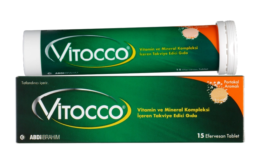 Vitocco 
B Vitamini ve Mineral Kompleksi 15 Efervesan Tablet
