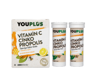Youplus C Vitamini Çinko Propolis Efervesan 20 Tablet