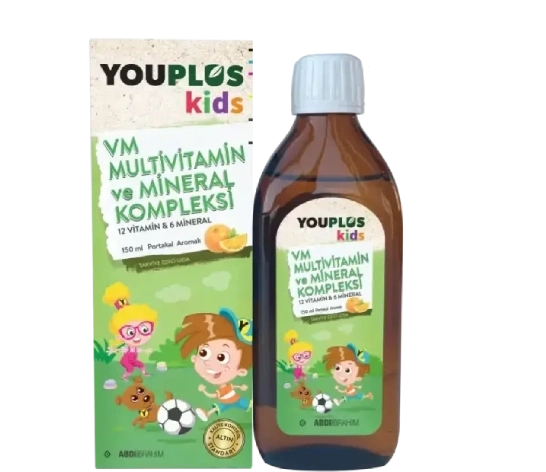 Youplus Kids Multivitamin ve Mineral Kompleksi 150 ML Şurup