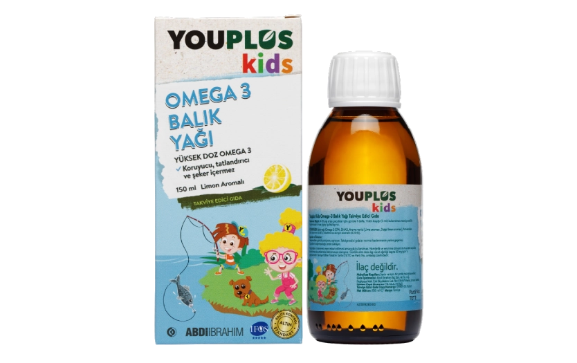 Youplus Kids Omega 3 
Balık Yağı 150 ML Şurup
