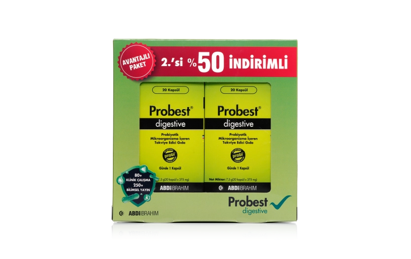 Probest Digestive Probiyotik Mikroorganizma İçeren 20 Kapsül
