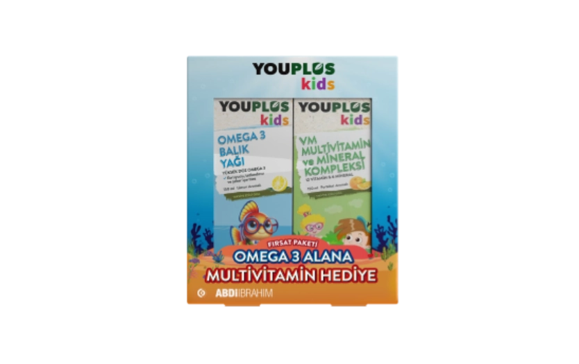 Youplus Kids Omega 3 Balık Yağı 150 ML Şurup