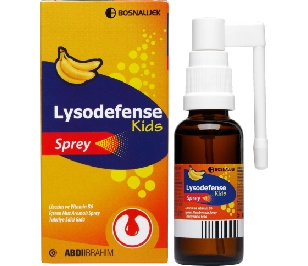 Lysodefense Kids Lizozim ve Vitamin B6 İçeren Muz Aromalı Sprey 30 ML