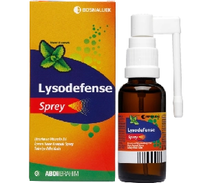 Lysodefense Lizozim ve Vitamin B6 İçeren Nane Aromalı Sprey 30 ML