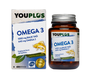 Youplus Omega 3 Balık Yağı 30 Kapsül